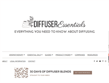 Tablet Screenshot of diffuseressentials.com